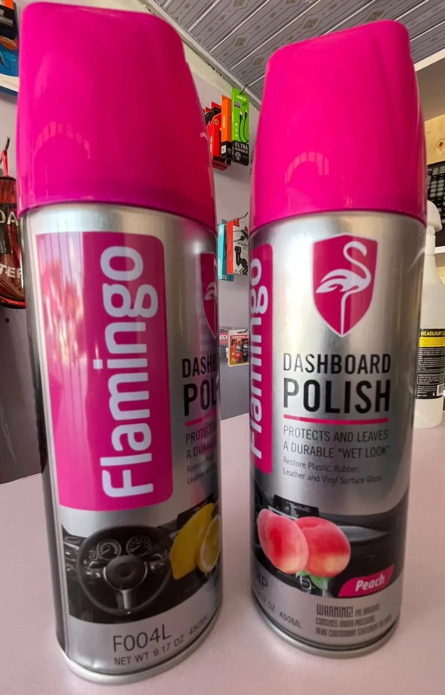 Flamingo Dashboard Polish 450ml available at Autovate254 Nairobi