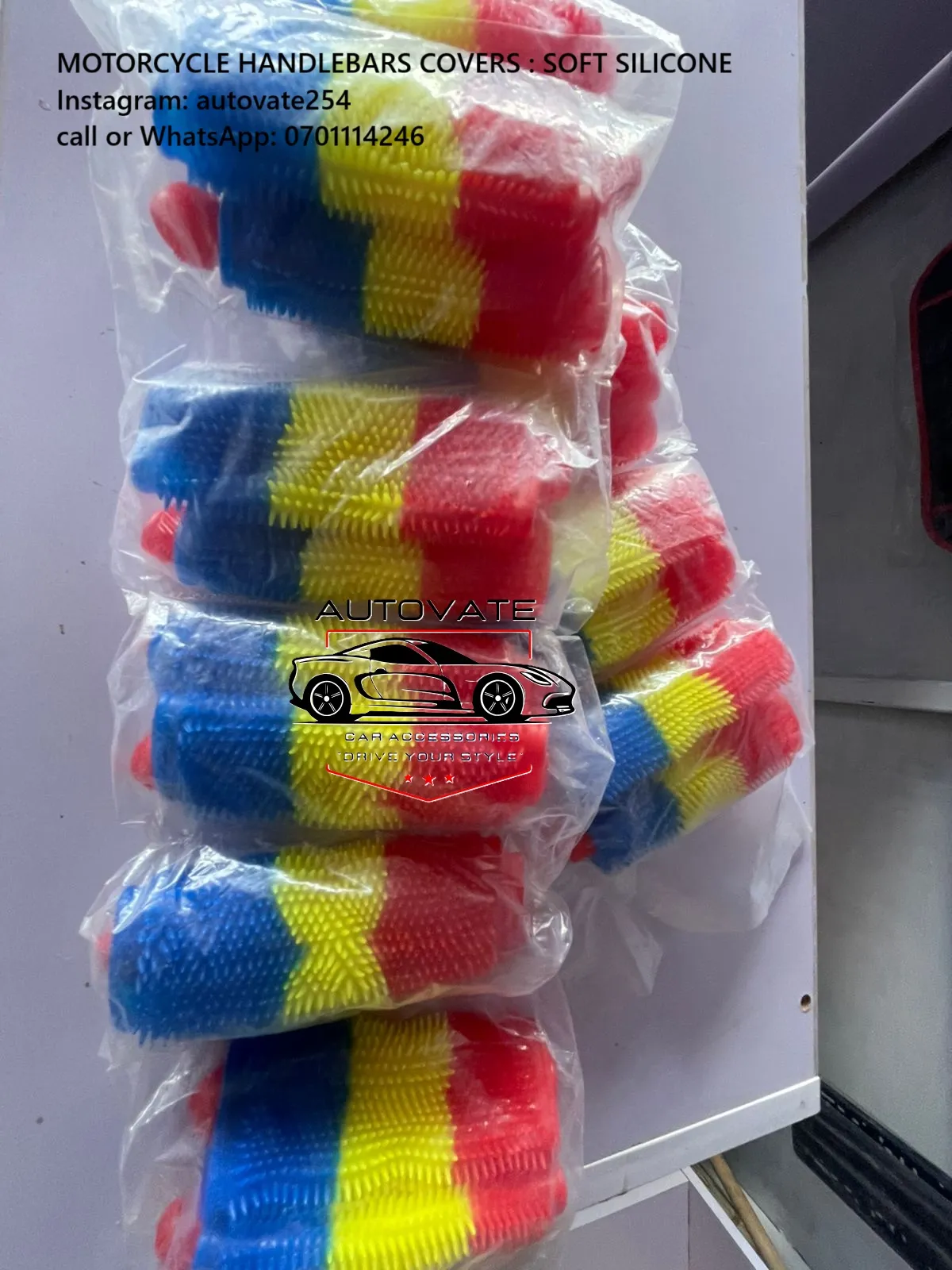 Motorcycle Handle Bar Covers Pair available at Autovate254 Nairobi